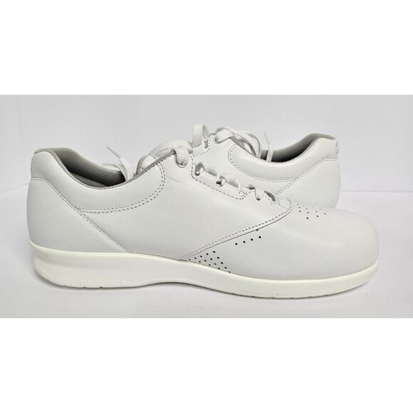 SAS Womens Freetime Comfort Shoes Size 6.5M White Leather Lace-Up Walking - Picture 2 of 6